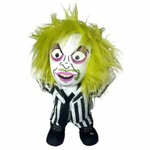 Animated Talking Beetlejuice Plush Side Stepper Moves Halloween Horror Decor